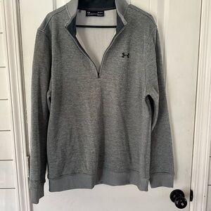LG Men's Gray Zip-Up Sweater